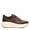 Hogan Brown Suede And Nappa Leather Sneakers In Brown
