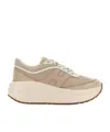 Hogan H696 Chunky Runner Sneakers In Brown