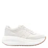 Hogan Chunky Style Leather Low Top Sneakers In White