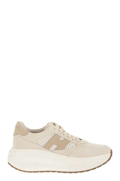 Hogan Beige H696 Allacciato H Lace-up Shoes In Multi