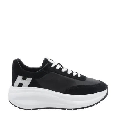 Hogan H696 Platform Sneakers In Black