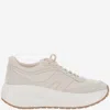Hogan 'rebel' Calf Leather Sneakers In Ivory In Multi