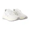 Hogan H669 Lace-up Sneakers With Silver Logo Detail In White