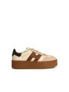 Hogan H698 Platform Sneakers In Brown