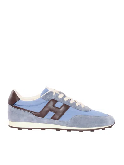 Hogan H699 Light Blue Suede Sneakers