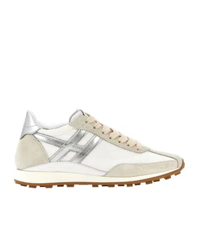 Hogan Athletic Suede Sneakers In Neutral
