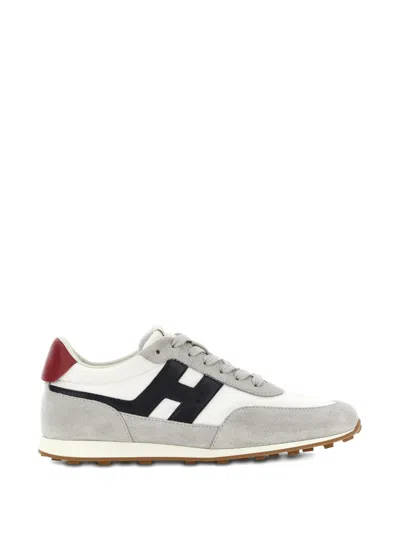 Hogan H601 Suede And Nappa Leather Sneakers In Multi