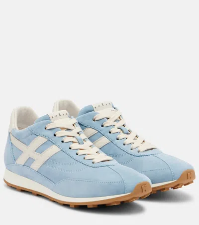 Hogan H699 Suede Sneakers In Blue