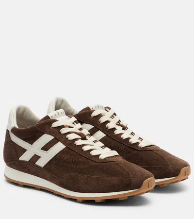 Hogan Woman Sporty Sneakers In Brown