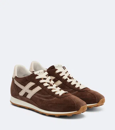 Hogan H699 Logo-patch Sneakers In Multi