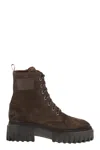 Hogan H700 Lace-up Chunky-sole Boots In Multi