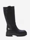 Hogan H700 Ankle Boots Pull Tabs In Black