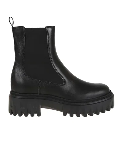 HOGAN ELASTIC-PANEL PLATFORM CHELSEA BOOTS