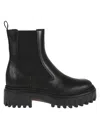Hogan Elastic-panel Platform Chelsea Boots In Black