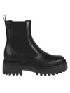 Hogan Elastic-panel Platform Chelsea Boots In Black