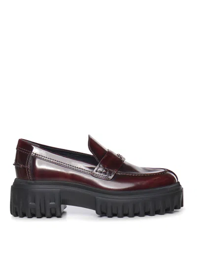 Hogan H700 Loafers In Brown