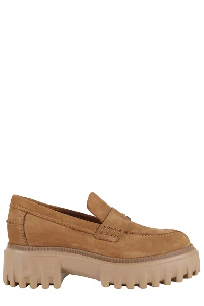 Hogan H700 Mocassino In Brown