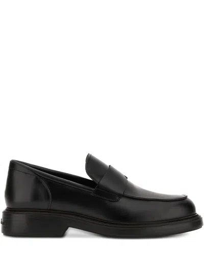 Hogan H704 Urbano Loafers In Black