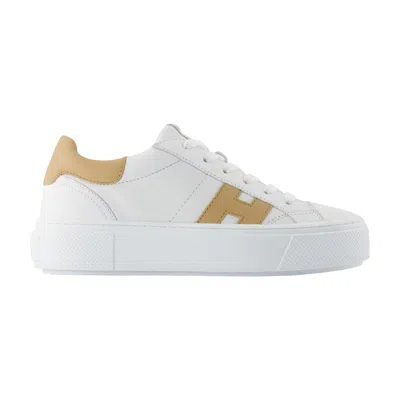 Hogan H705 Leather Sneakers In White