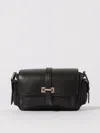 Hogan Flap Small Leather Crossbody Bag In Black