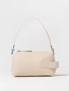 Hogan Script Bauletto Leather Shoulder Bag In Ivory