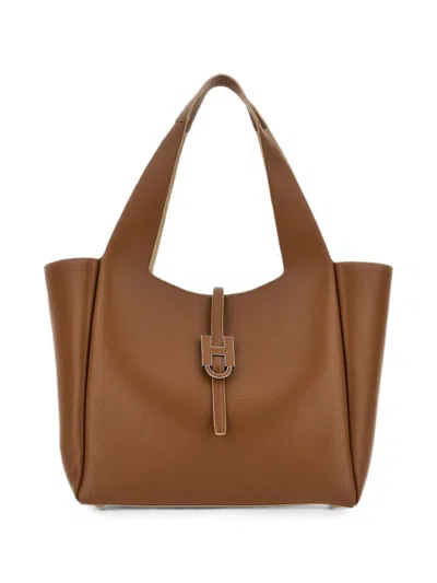 Hogan H-bag Tote Bag In Tan