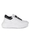 Hogan Low-top H-stripes Leather Sneakers In White