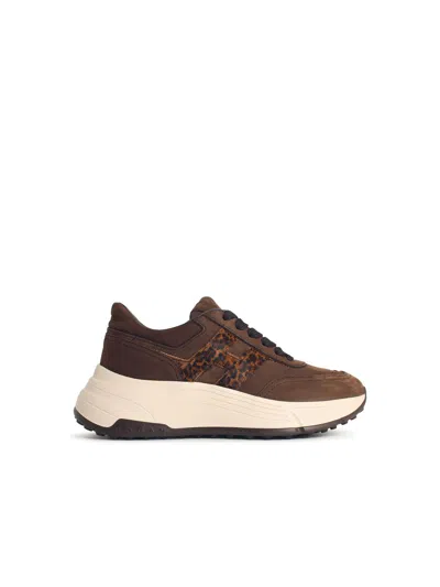 Hogan Sneakers Interactive In Brown