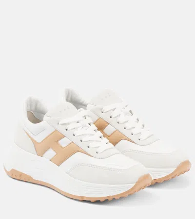 Hogan Hi-fi Leather Sneakers In Multicoloured