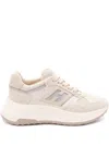 Hogan Hi-fi Panelled Platform Sneakers In Neutral