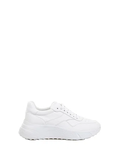 Hogan Hi-fi Platform Leather Sneaker In White