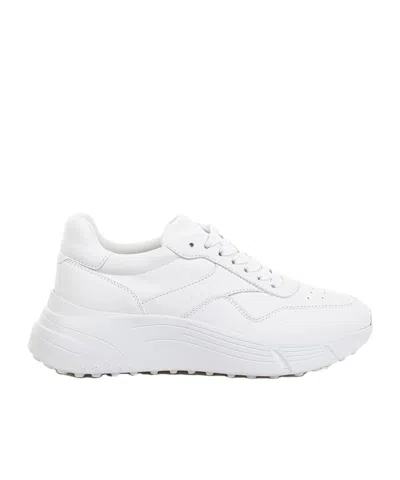 Hogan Hi-fi Round-head Low-cut Casual Shoes In White