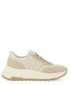 Hogan Leather Sneaker In Nude