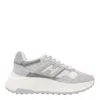 Hogan Low Top Sneakers With Suede And Leather In Grey