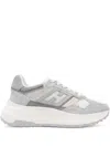 Hogan Low Top Sneakers With Suede And Leather In Grey