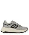 Hogan Side Logo Patch Platform Sneakers In Grey