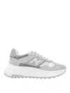 Hogan Low Top Sneakers With Suede And Leather In Gris