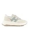 Hogan Hi-fi Sneakers Ivory And Light Blue In White