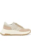 Hogan Leather Sneaker In Neutrals