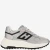 Hogan Side Logo Patch Platform Sneakers In Silver
