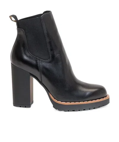 Hogan High Heel And Ankle Boots In Black