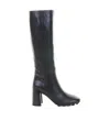 Hogan Block-heel Leather Boots In Black