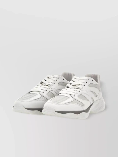 HOGAN HIGH SOLE LEATHER SNEAKERS