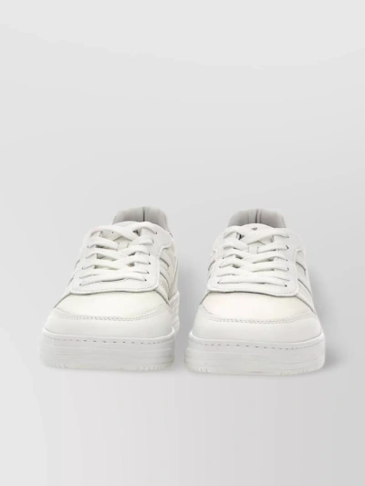Hogan High-top Sneakers With Striped Rubber Sole In White