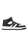 Hogan High-top Sneakers With Zigzag Stitch Detail In Multi