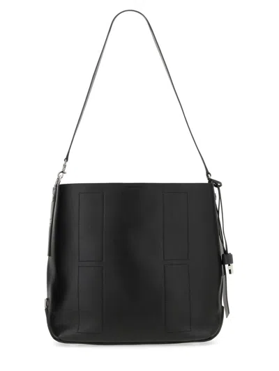 Hogan Hocket Medium Hobo Bag In Black