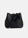 Hogan 'hocket' Black Leather Crossbody Bag In Black