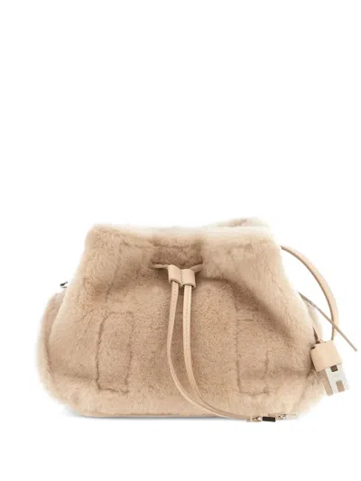 Hogan Hocket Bucket Bag In Neutral