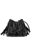 Hogan H01r Hocket Mini Frange Shopping Bag In Black