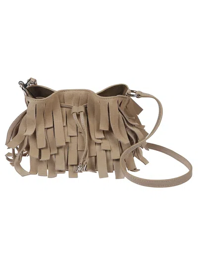 Hogan Hocket Fringe-detail Leather Bag In Pink